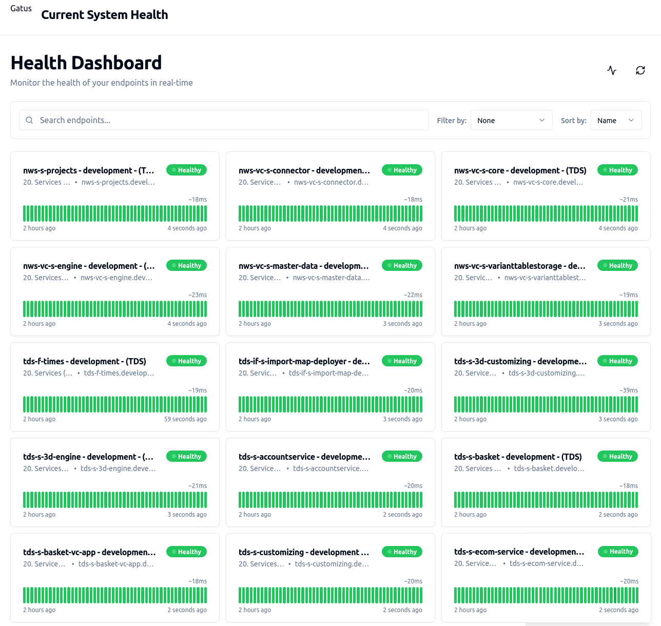 TriluxDS Status Page