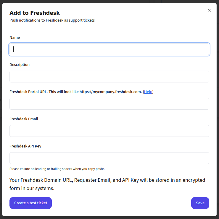 IncidentHub Freshdesk Integration