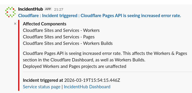 IncidentHub Notification Improvements