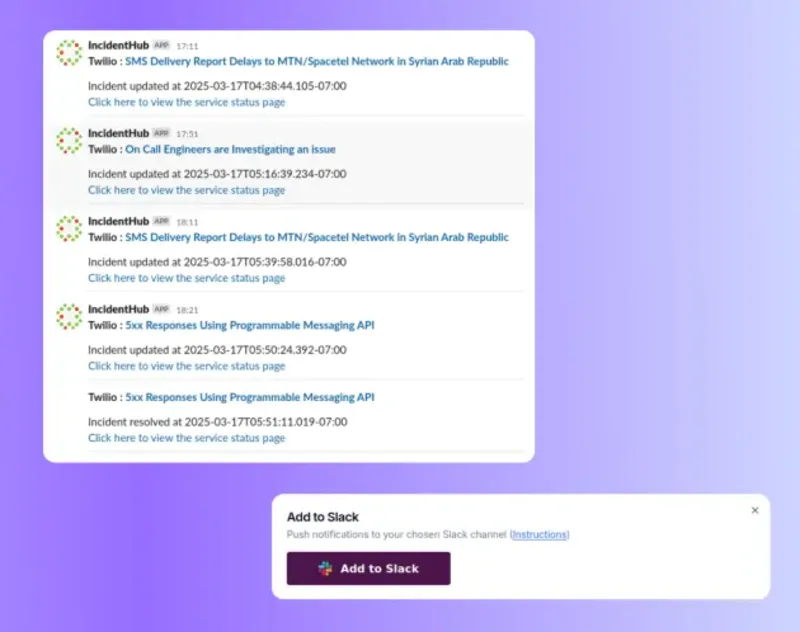 Integrate Incident Alerts Into Your Slack Workspace
