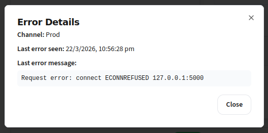 IncidentHub Webhook Error Details